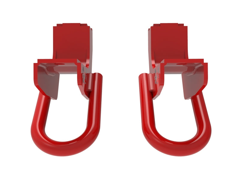 aFe Front Tow Hook Red 2022 Toyota Tundra 3.5L V6