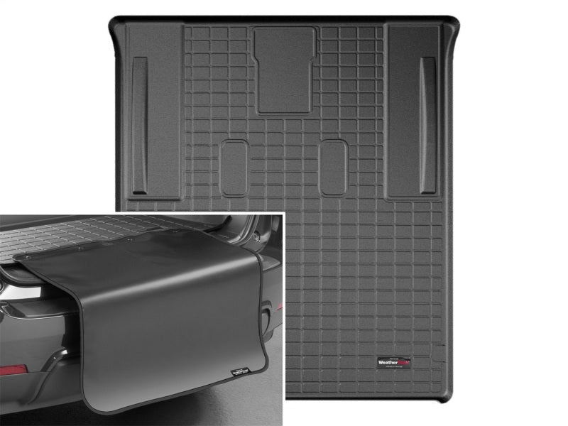 WeatherTech 07-14 Cadillac Escalade ESV Cargo Liner w/ Bumper Protector - Black