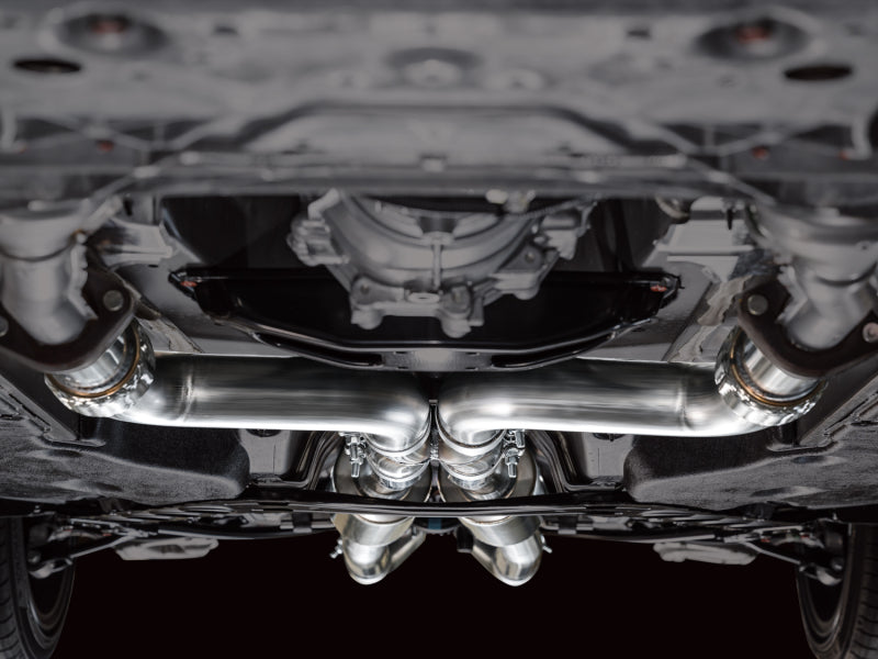 AWE Tuning 2023 Nissan Z RZ34 RWD Track Edition Cat-Back Exhaust System w/ Chrome Silver Tips
