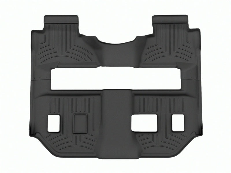 WeatherTech 15-20 Cadillac Escalade ESV Rear FloorLiner HP - Black (2pc - 2nd Row Bench & 3rd row)