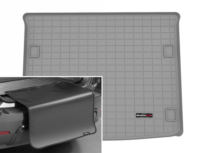 WeatherTech 03-13 Porsche Cayenne Cargo Liners w/ Bumper Protector - Grey