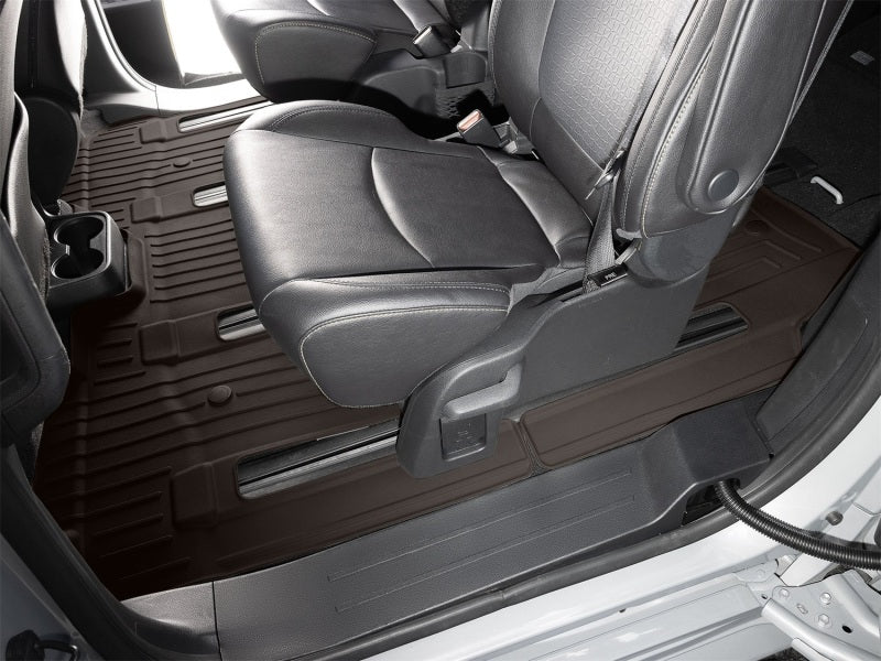 WeatherTech 21-26 Toyota Sienna 2nd Row Rear FloorLiner HP - Cocoa