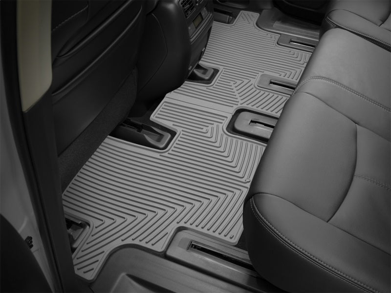 WeatherTech 13+ Nissan Pathfinder Rear Rubber Mats - Grey
