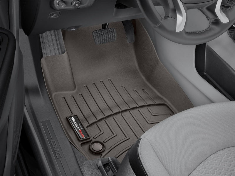 WeatherTech 2018+ GMC Terrain Front FloorLiners - Cocoa