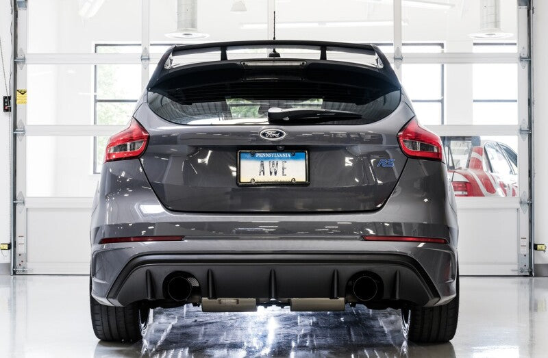 AWE Tuning Ford Focus RS Track Edition Cat-Back Exhaust - Diamond Black Tips
