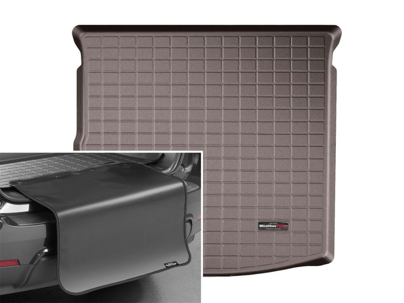 WeatherTech 2018+ Mitsubishi Outlander PHEV Cargo Liners w/Bumper Protector - Cocoa (Plug-In Hybrid)