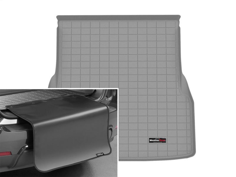 WeatherTech 22-25 Mercedes-Benz EQS Sedan Trunk Cargo Liner w/Bumper Protector - Grey