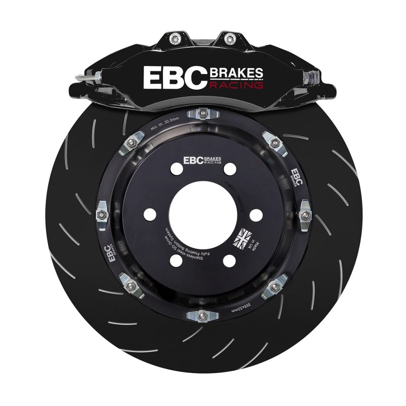 EBC Racing 14-19 BMW M3 F80/F82/F87 3.0T Black Apollo-6 Front Left Caliper