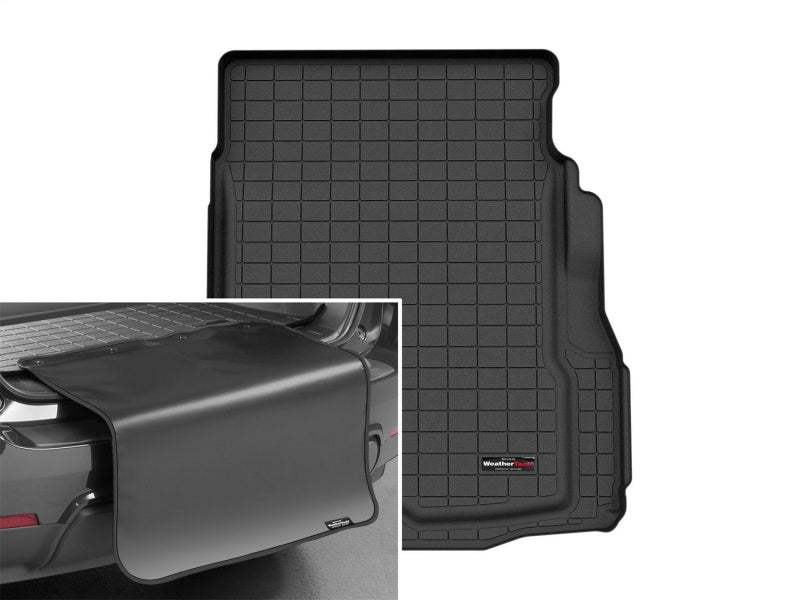 WeatherTech 2021+ Jaguar XF Cargo Liner With Bumper Protector - Black