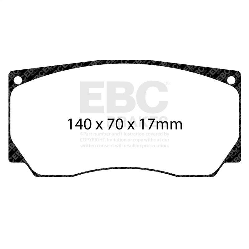 EBC Racing Alcon TPCCAR20 (4420) D61 SR-21 Sintered Race Brake Pads