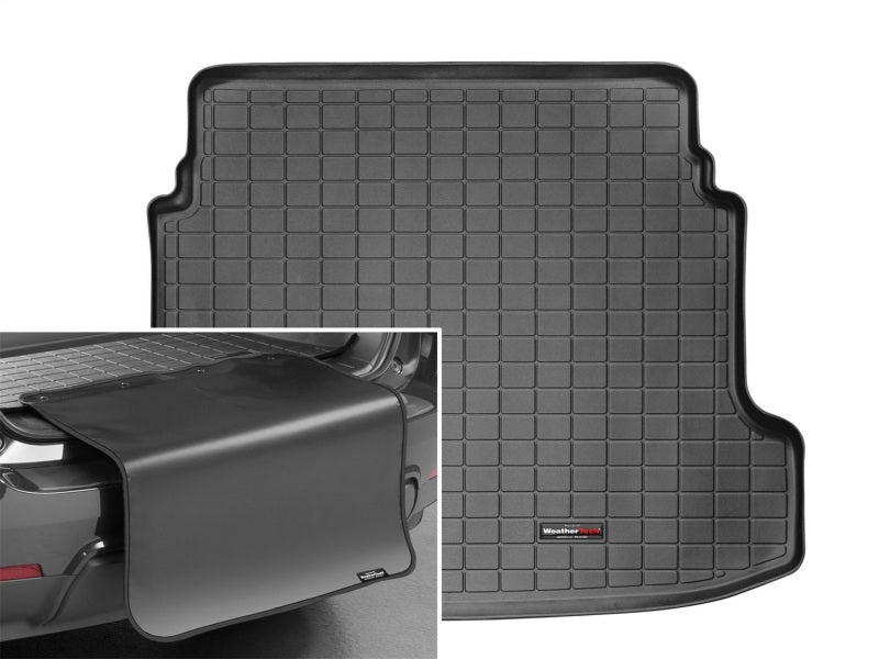 WeatherTech 10-13 Kia Forte Sedan Cargo Liner w/Bumper Protector - Black