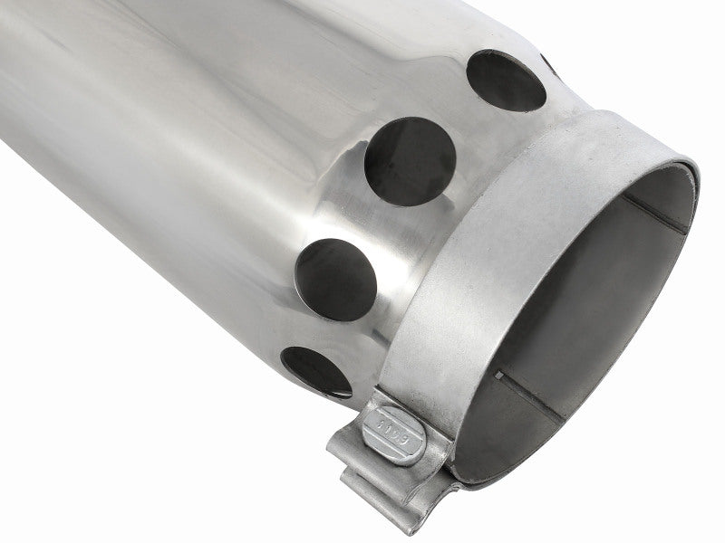 aFe MACHForce XP Cat-Back SS-304 5in Intercooled Exh Tip 5in In x 6in Outx16inL Bolt-On Right (Pol)