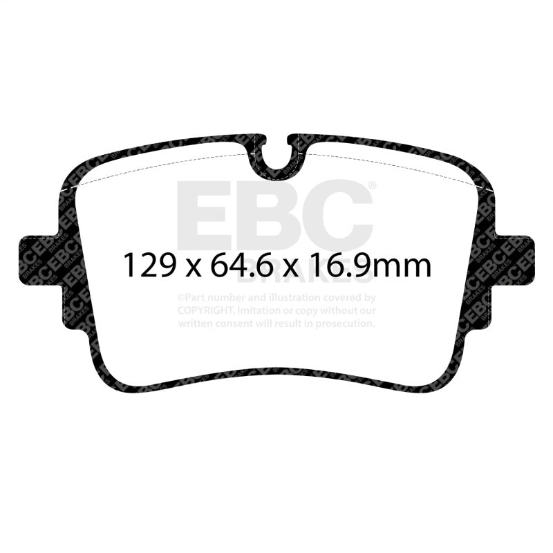 EBC 20-24 Audi S6 2.9TT (w/Cast Iron Rotors) Redstuff Rear Brake Pads