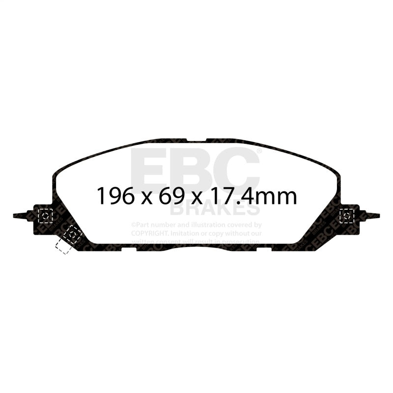 EBC 2020+ Ford Explorer ST 3.0TT Greenstuff Front Brake Pads