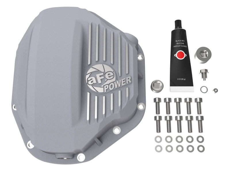 aFe Rear Differential Cover (Raw; Street Series); Dodge Diesel Trucks 94-02 L6-5.9L (td)