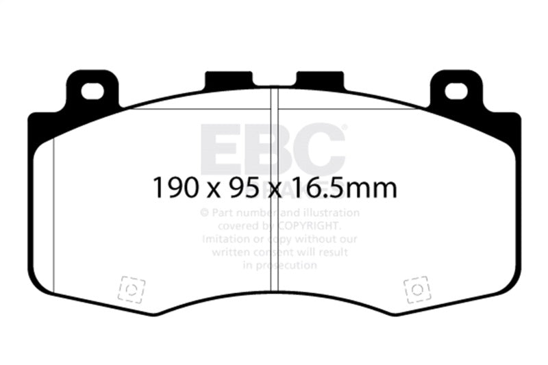 EBC Racing 2018+ Jeep Grand Cherokee Trackhawk 6.2L S/C RP-1 Race Front Brake Pads