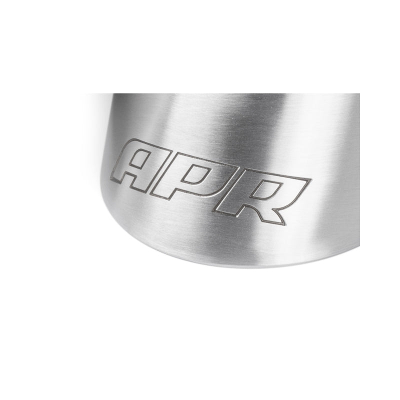 APR Double-Walled 3.5in Slash-Cut Tips - Brushed Silver - Set of 2