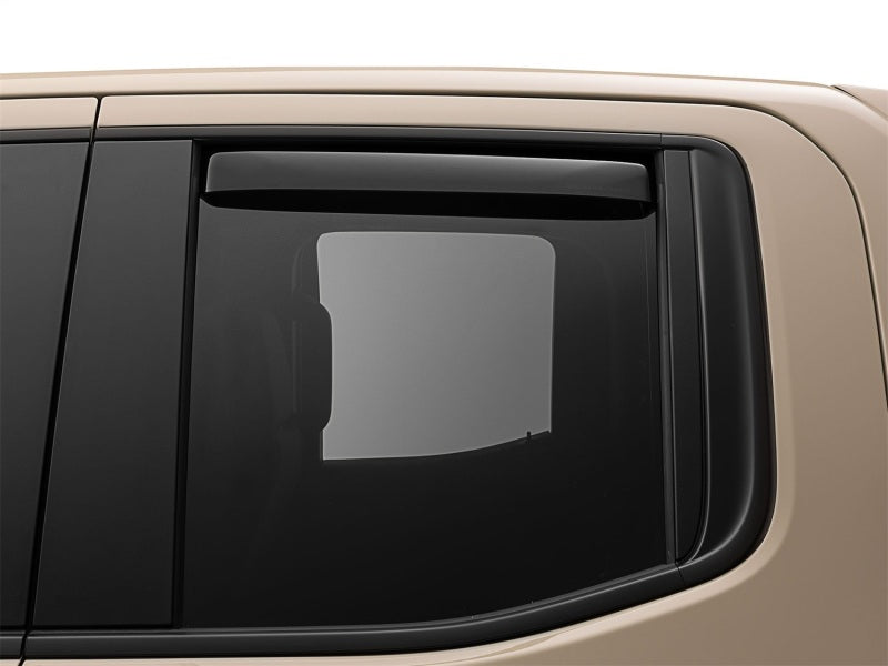WeatherTech 2019+ Chevrolet Silverado 1500 Rear Side Window Deflectors - Dark Smoke