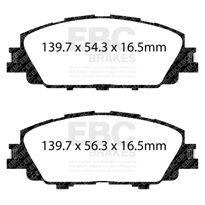 EBC 2019+ Toyota Corolla Hatchback Greenstuff Front Brake Pads