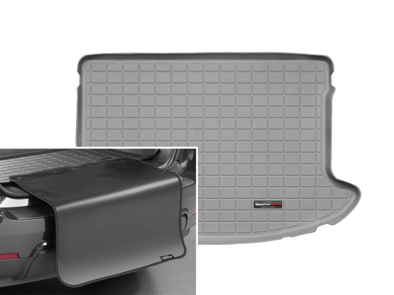 WeatherTech 11-14 Subaru Impreza WRX/Impreza WRX Sti Hatchback Cargo Liners w/ Bumper Protector-Grey