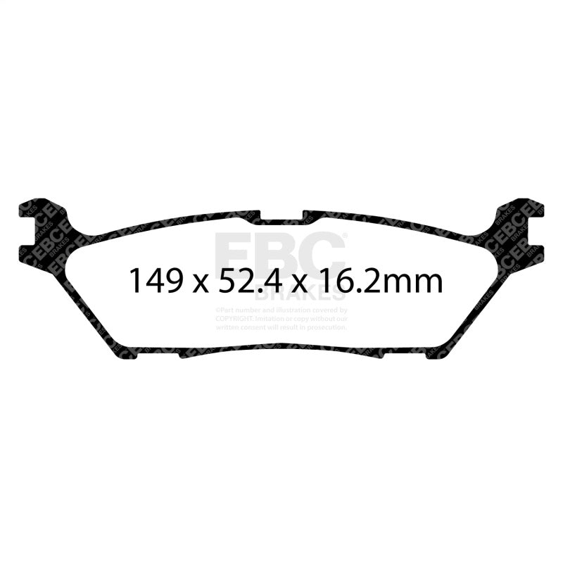 EBC 2022+ Ford Expedition 3.5TT Extra Duty Rear Brake Pads