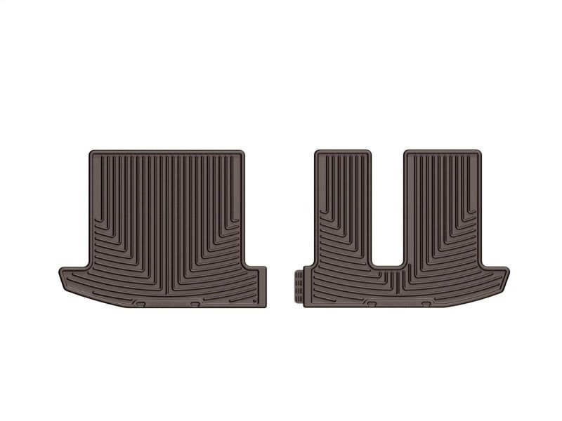 WeatherTech 2013+ Infiniti JX Rear Rubber Mats - Cocoa
