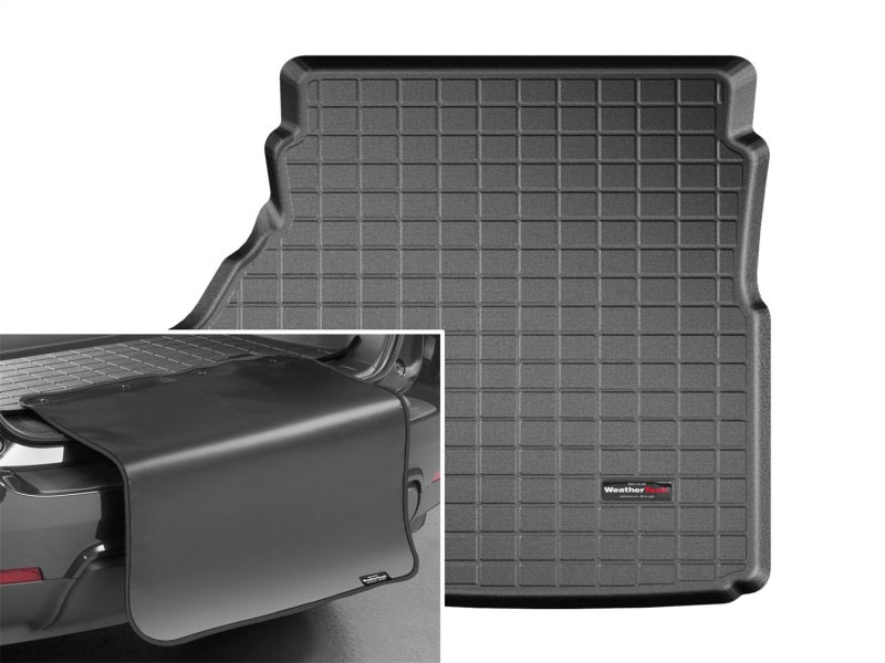WeatherTech 92-98 BMW 3-Series Sedan Cargo Liner w/Bumper Protector - Black