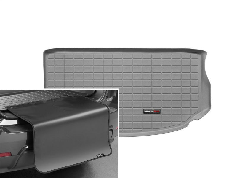 WeatherTech 09-14 Kia Soul Cargo Liner w/Bumper Protector - Grey