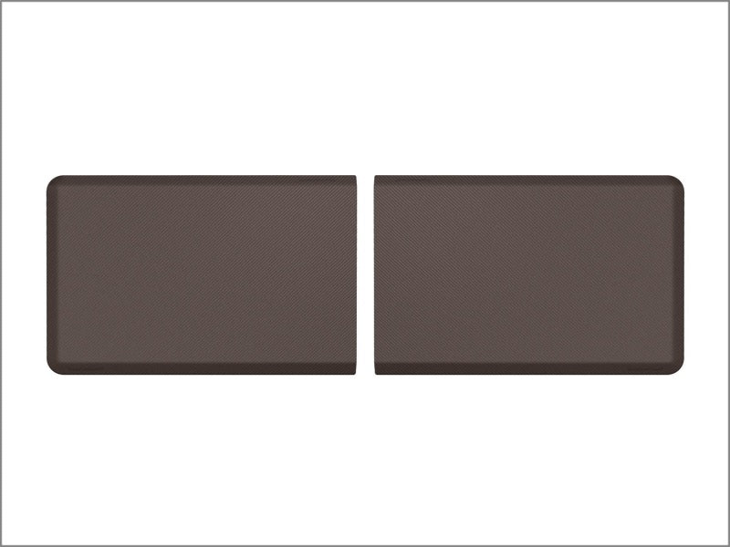 WeatherTech Comfort Mat Connect End Mats 24 x 36in. (2 Qty) Carbon Fiber - Cocoa