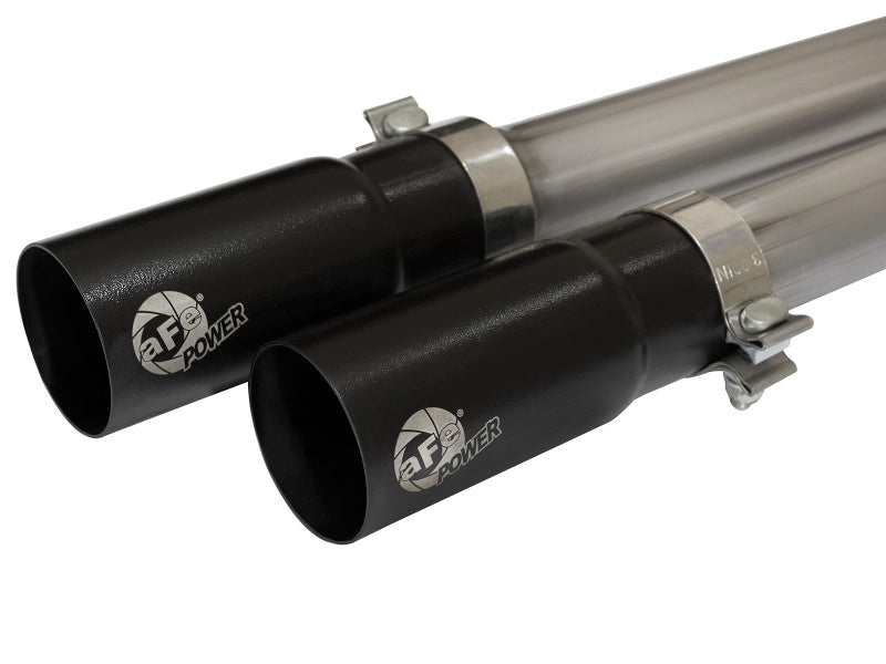 aFe Rebel Series CB 3in Middle Side Exit SS Exht w/ Black Tips 09-16 Chevy Silverado/GMC Sierra 1500