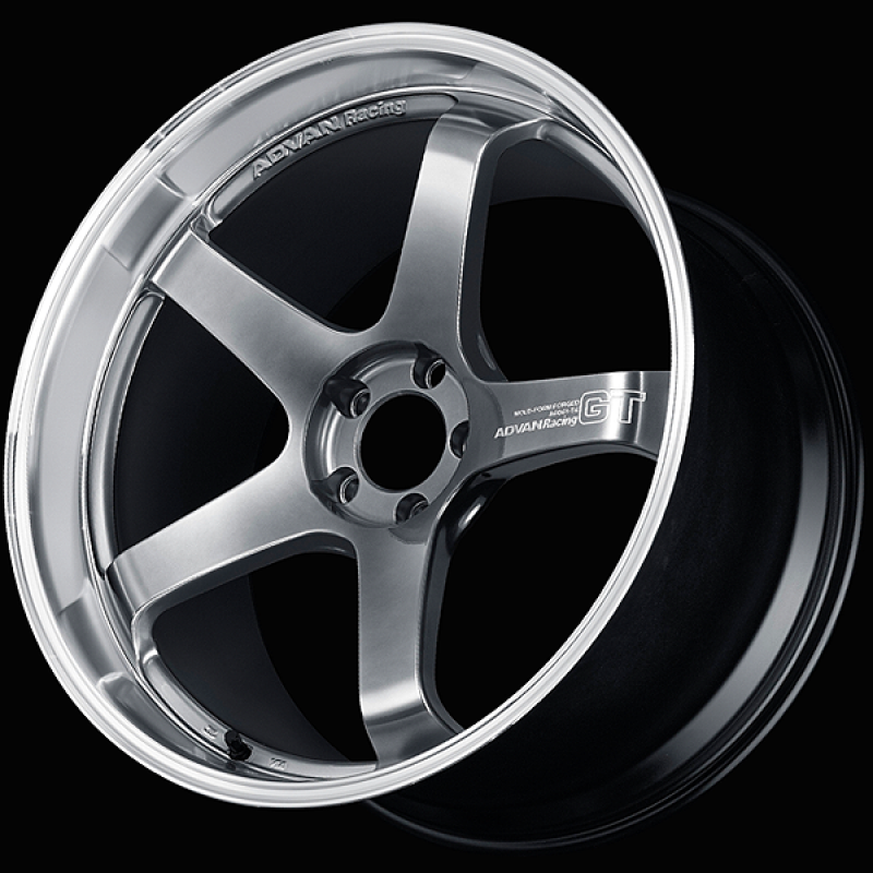 Advan GT Premium Version 19x10.5 / +25 ET / 5x114.3 / 73mm Bore / Machining and Hyper Platinum Black