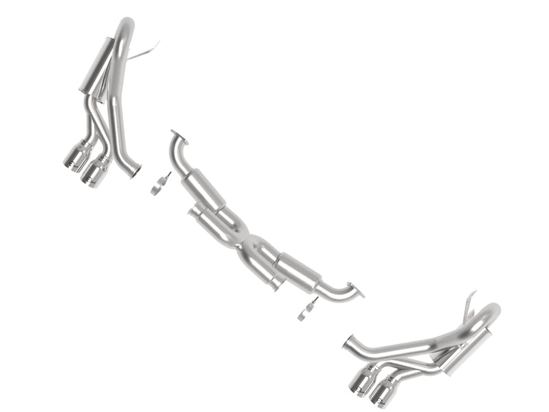 aFe MACHForce XP 12-16 Porsche 911 Carrera H6-3.8L SS-304 Cat-Back Exhaust w/ Polished Quad Tips