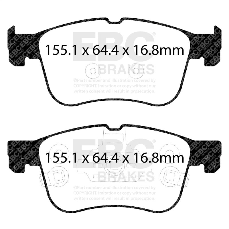 EBC 2021+ Ford Bronco Sport 1.5T Yellowstuff Front Brake Pads