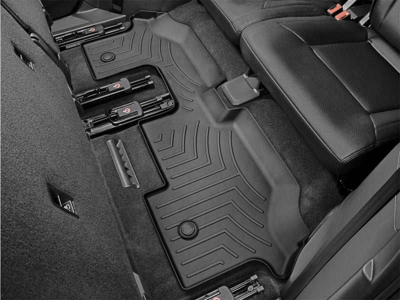 WeatherTech 2018+ Volkswagen Atlas Rear FloorLiner - Black (Fits Vehicles w/2nd Row Bench Seats)