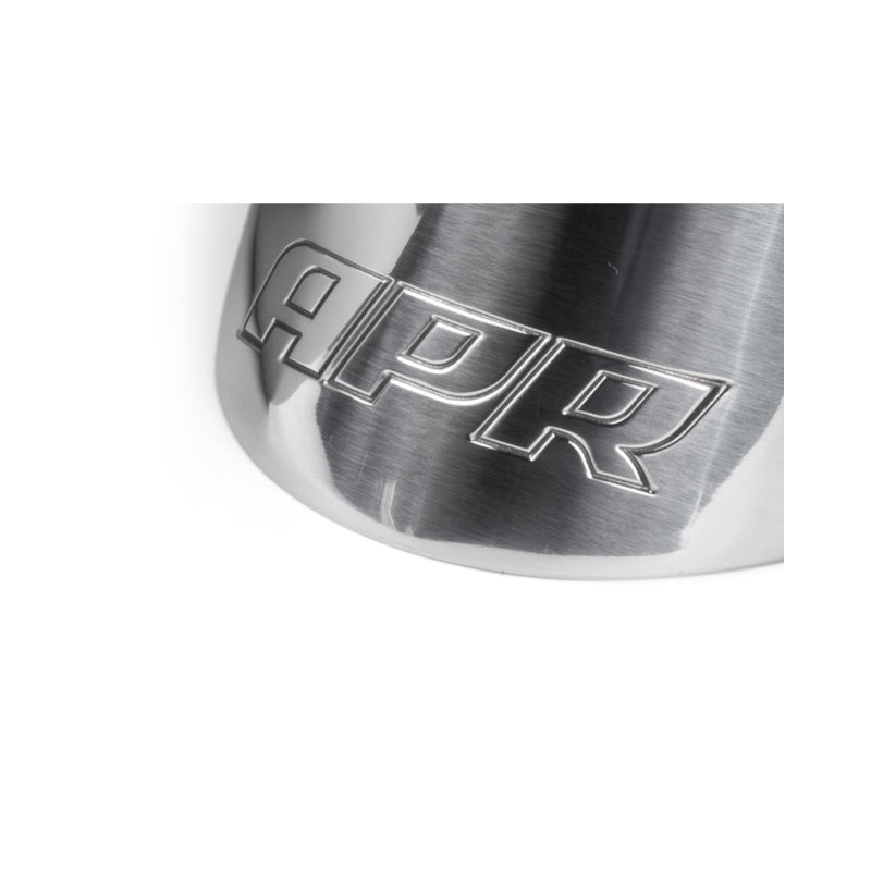 APR Double-Walled 3.5in Slash-Cut Tips - Polished Silver - Set of 2
