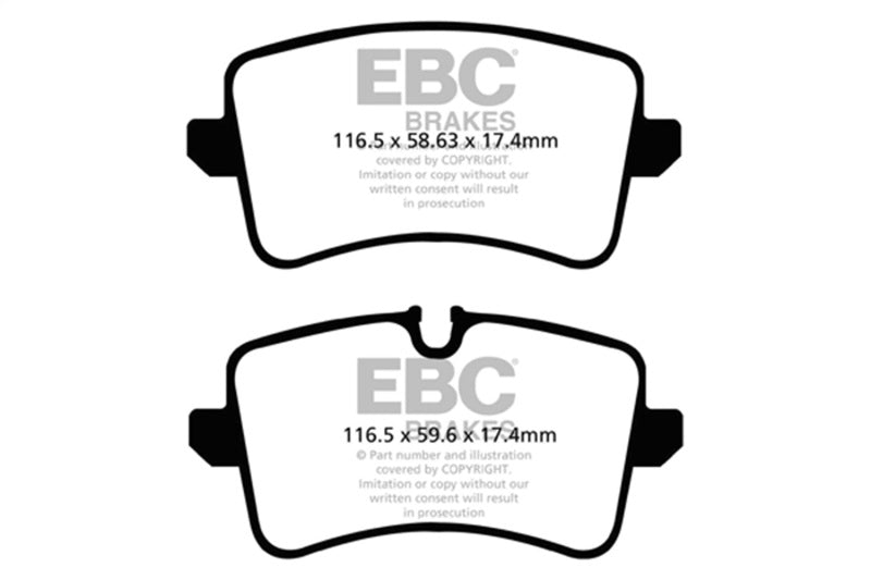 EBC Racing 12-16 Audi RS4 (B8) RP-1 Race Rear Brake Pads