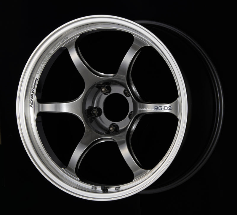 Advan RG-D2 17x7.0 +42 4x100 Machining and Racing Hyper Black Wheel