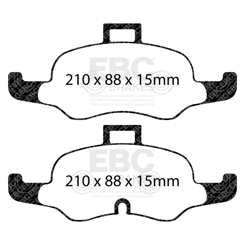EBC 2019+ Audi TTS Quattro 2.0T Yellowstuff Front Brake Pads