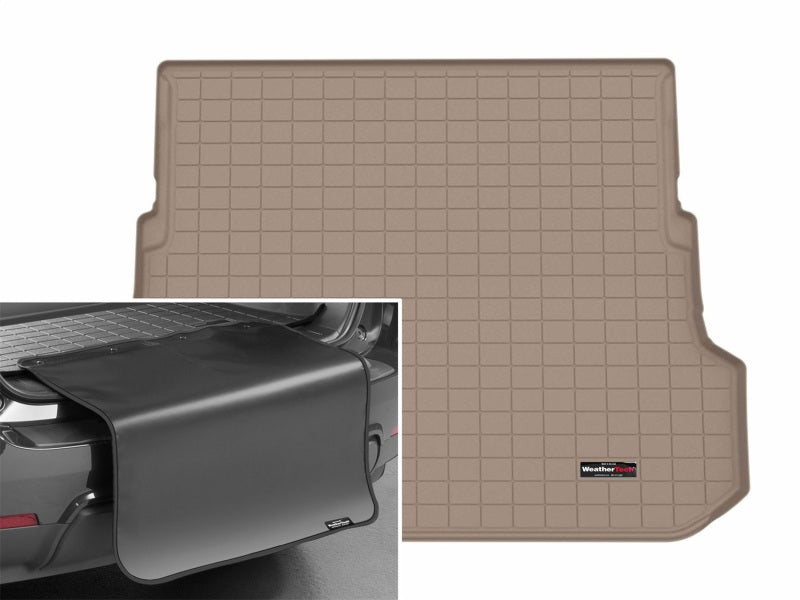 WeatherTech 25-26 Toyota 4Runner Trunk-7 Passenger Sea-Cargo Liner w/Bumper Protector 2pc - Tan