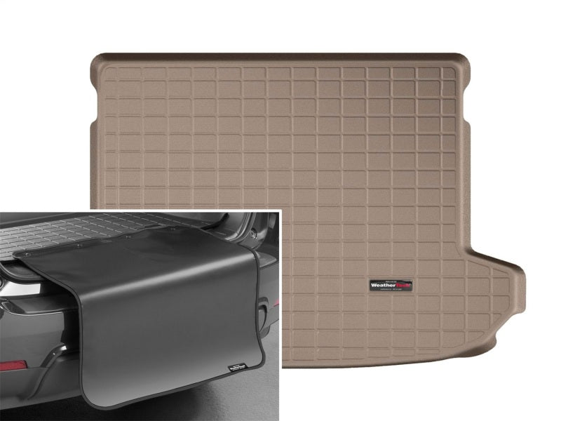 WeatherTech 2017+ Kia Sportage Cargo Liners w/ Bumper Protector - Tan
