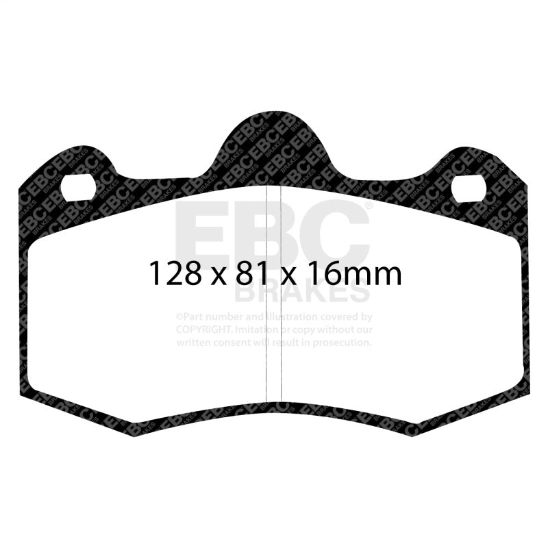 EBC 11+ Mclaren MP4-12C 3.8 Twin Turbo Yellowstuff Rear Brake Pads