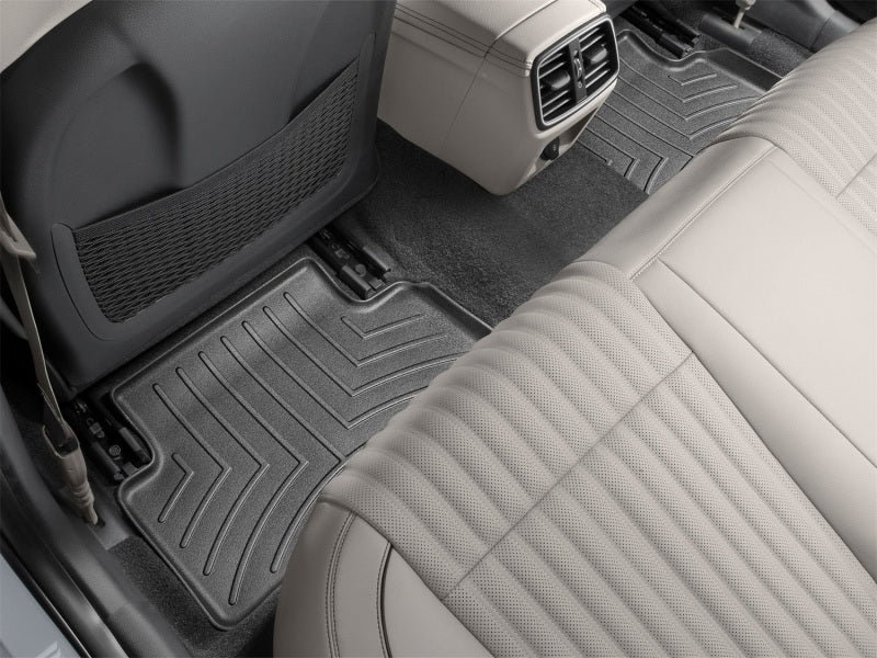 WeatherTech 2019+ Genesis G70 Rear FloorLiner - Black (2-Piece Liner)