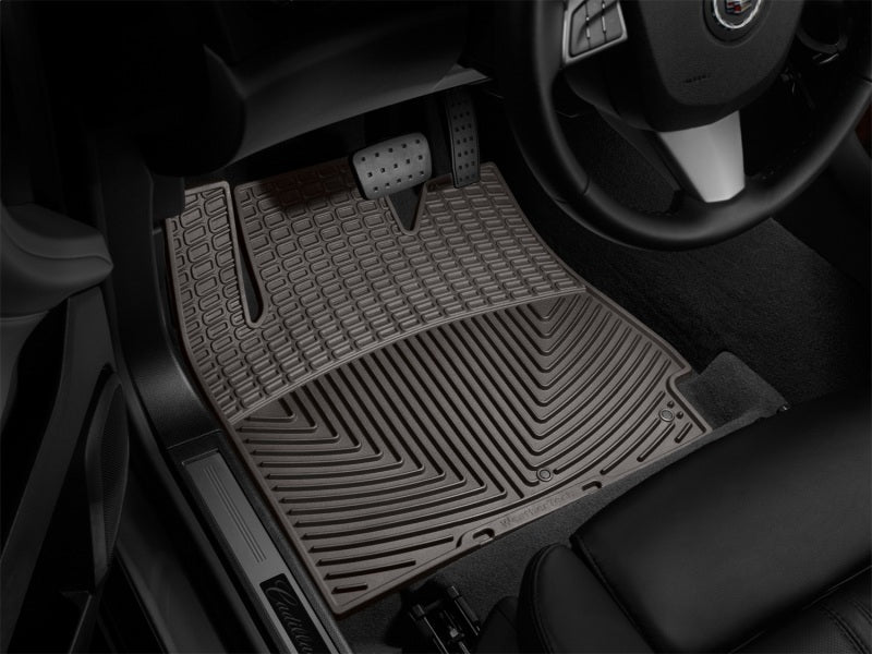 WeatherTech 10+ Cadillac SRX Front Rubber Mats - Cocoa