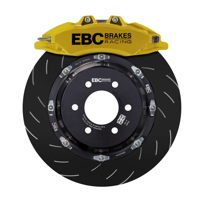 EBC Racing 20-23 Volkswagen Golf R Yellow Apollo-6 Calipers 380mm Rotors Front Big Brake Kit