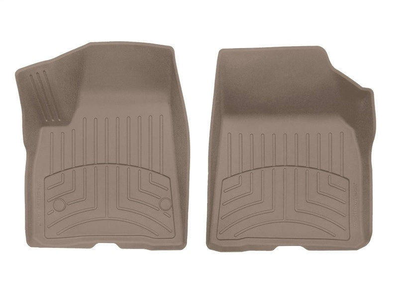 WeatherTech 2017+ GMC Acadia / Acadia Denali Front FloorLiner HP - Tan