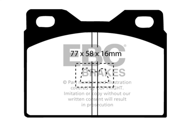 EBC 76-85 Porsche 924 2.0L Bluestuff Front Brake Pads