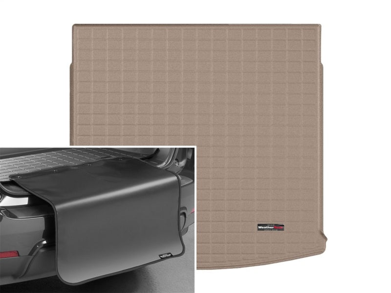 WeatherTech 2020+ Volkswagen Atlas Cross Sport Cargo With Bumper Protector - Tan