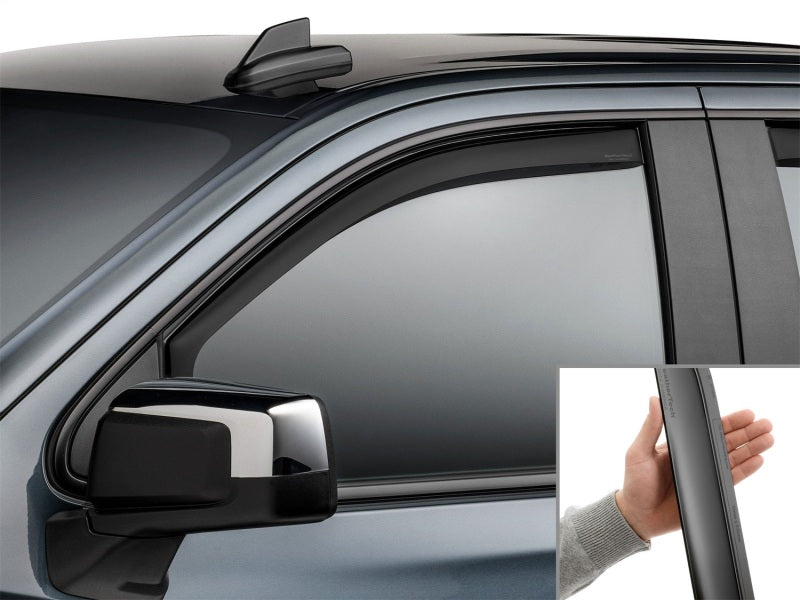 WeatherTech 19-26 Chevrolet Silverado Front Front Side Window Deflectors - Matte Blk