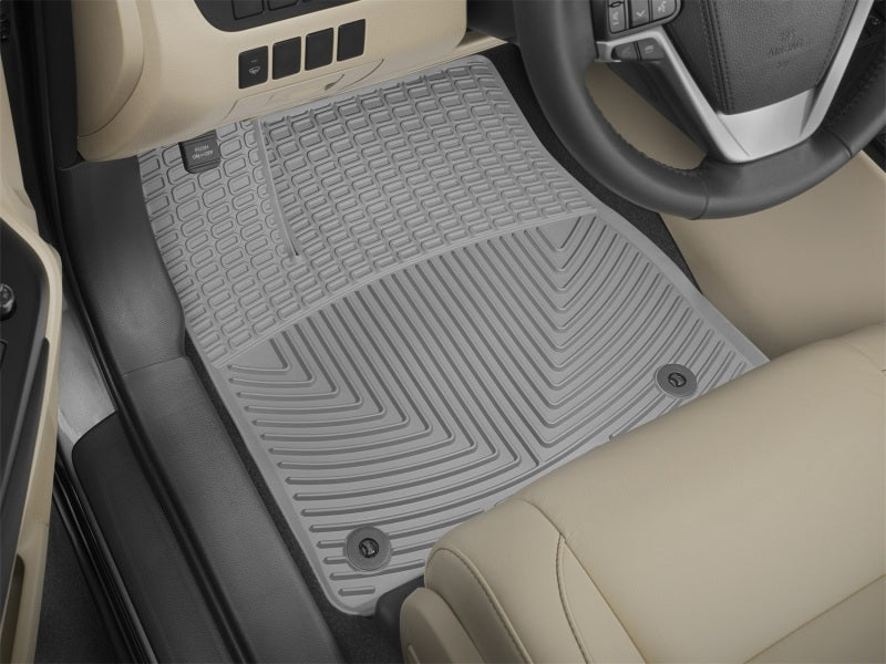 WeatherTech 2014+ Toyota Highlander Front Rubber Mats - Grey