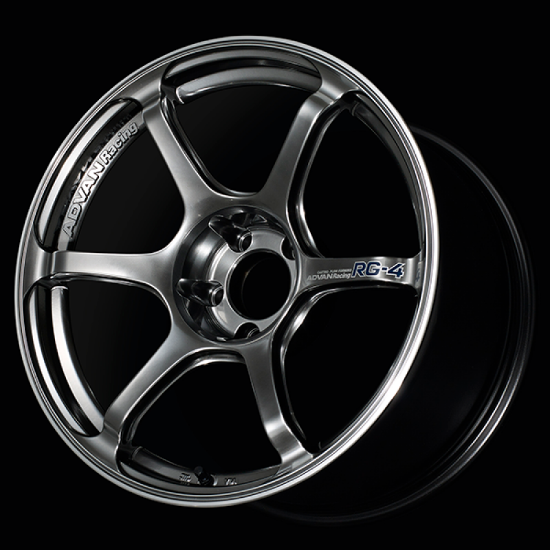 Advan RG-4 17x7.5 / +48 Offset / 5x114.3 / 73mm Bore / Racing Hyper Black and Ring